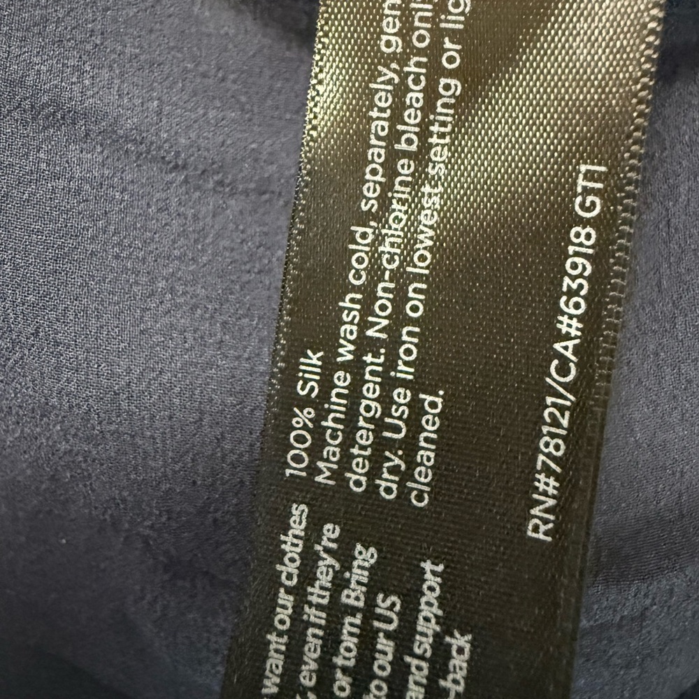 blue silk chiffon overlay
side ties - Picture 4 of 5